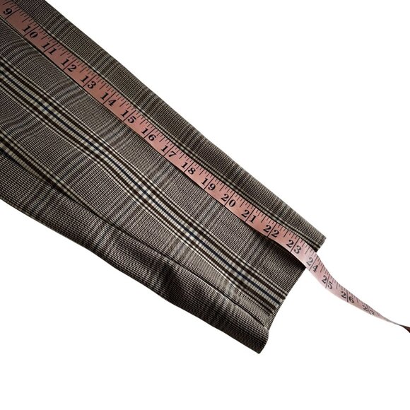 Ava & Viv Boxy Blazer Plus Sz 1X Single Button Brown Plaid Academia Career Work - Picture 8 of 10